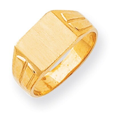 Signet Ring 14k Gold RS427, MPN: RS427, 883957467849
