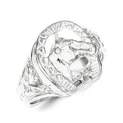 Horseshoe Ring Sterling Silver QR136, MPN: QR136, 883957181196