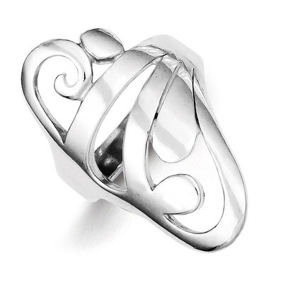 Scroll Ring Sterling Silver QR1838, MPN: QR1838, 883957184326