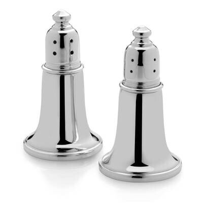 Empire Polished Pewter Glass Lined Salt and Pepper Set GM21965, MPN: GM21965, 781642002729