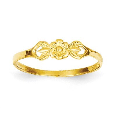 Flower Baby Ring 14k Gold R532, MPN: R532, 637218001811