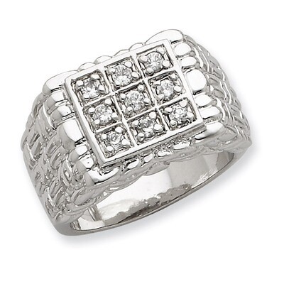 Men&#39;s Diamond Ring Sterling Silver QR1284, MPN: QR1284, 883957180021