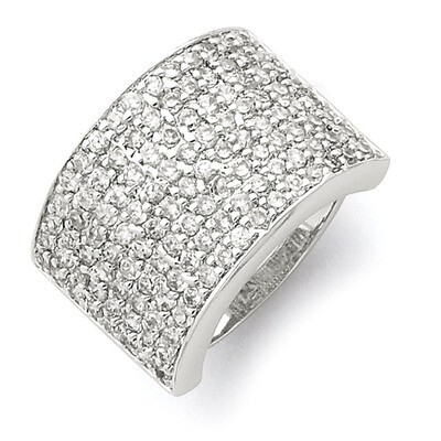 Diamond Ring Sterling Silver Polished QR2740, MPN: QR2740, 883957462622