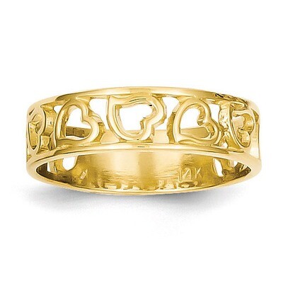 Heart Ring 14k Gold R442, MPN: R442, 191101370304