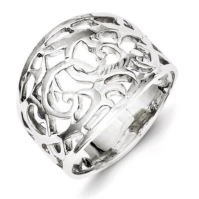 Swirl Ring Sterling Silver QR38, MPN: QR38, 883957251707