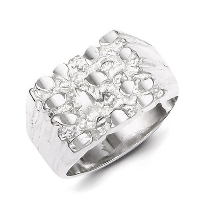 Nugget Ring Sterling Silver QR126, MPN: QR126, 883957179476