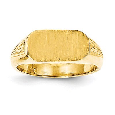 Signet Ring 14k Gold RS639, MPN: RS639, 883957411200