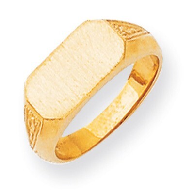 Signet Ring 14k Gold RS424, MPN: RS424, 883957410883