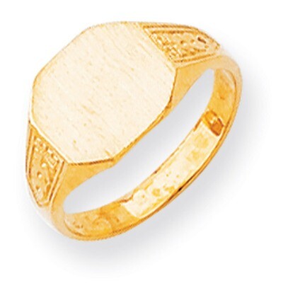 Signet Ring 14k Gold RS343, MPN: RS343, 883957369433
