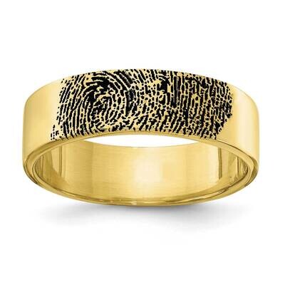 Fingerprint Ring 10k Gold 10XNR95Y, MPN: 10XNR95Y,