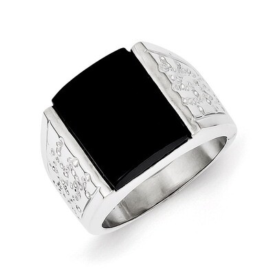 Onyx Men&#39;s Ring Sterling Silver QR2460, MPN: QR2460, 883957250175