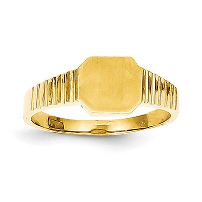 Child&#39;s Signet Ring 14k Gold R231, MPN: R231, 191101370212