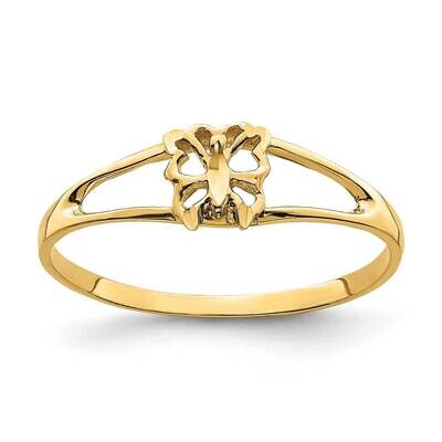 Mini Butterfly Ring 14k Gold K4542, MPN: K4542, 637218086115