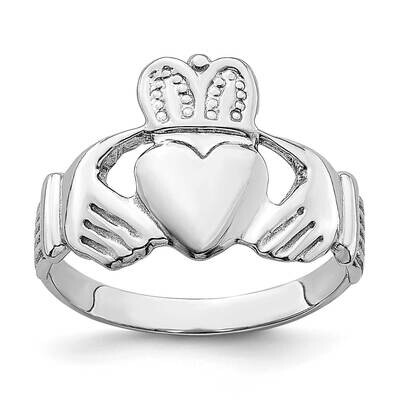 Claddagh Ring 14k White Gold R866, MPN: R866, 196904045534