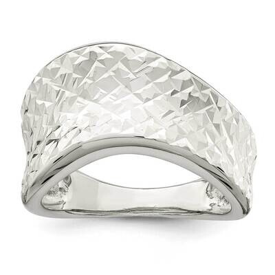 Ring Sterling Silver Diamond-cut QR6895, MPN: QR6895, 883957965550