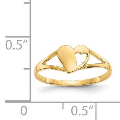 Heart Baby Ring - 14k Gold SE2389 by Madi K, MPN: SE2389, 883957531267