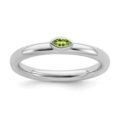 Peridot Ring Sterling Silver QSK2131, MPN: QSK2131, 191101211232