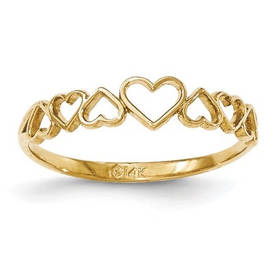 Hearts Ring 14k Gold K5748, MPN: K5748, 191101454592