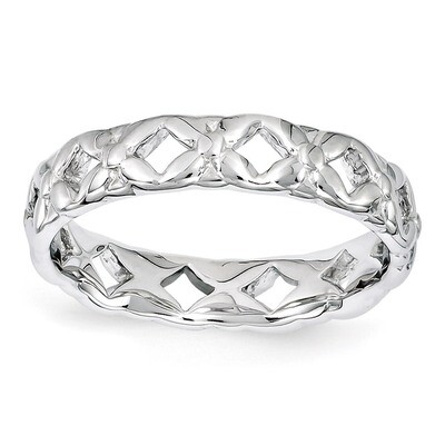Carved Ring - Sterling Silver QSK1535, MPN: QSK1535, 886774207469