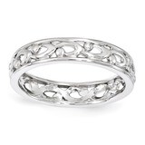 Carved Ring - Sterling Silver QSK1534, MPN: QSK1534, 886774207384