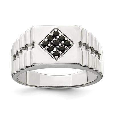 Men&#39;s Onyx Ring Sterling Silver QR6841, MPN: QR6841, 883957333229
