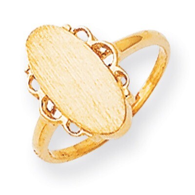 Signet Ring 14k Gold RS201, MPN: RS201, 883957410449