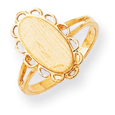 Signet Ring 14k Gold RS200, MPN: RS200, 883957410432