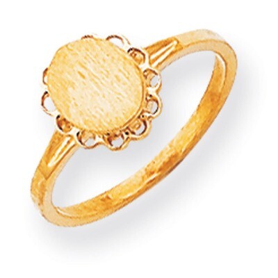 Signet Ring 14k Gold RS190, MPN: RS190, 883957467559