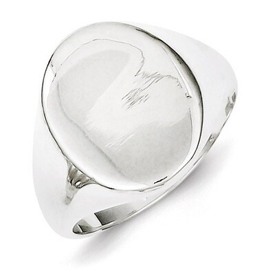 Signet Ring Sterling Silver QR2470, MPN: QR2470, 883957250465