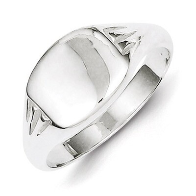 Signet Ring Sterling Silver QR2474, MPN: QR2474, 883957250595