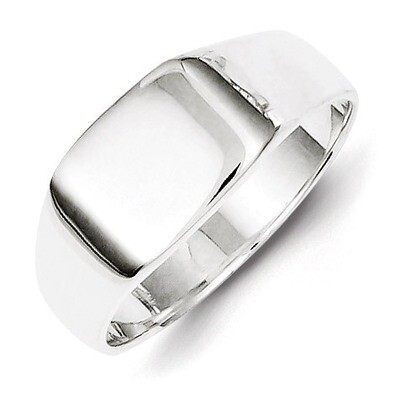 Signet Ring Sterling Silver QR2422, MPN: QR2422, 883957249131