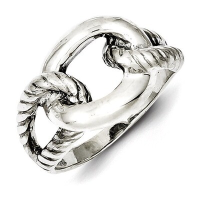 Ring Antiqued Sterling Silver QR1218, MPN: QR1218, 883957178981