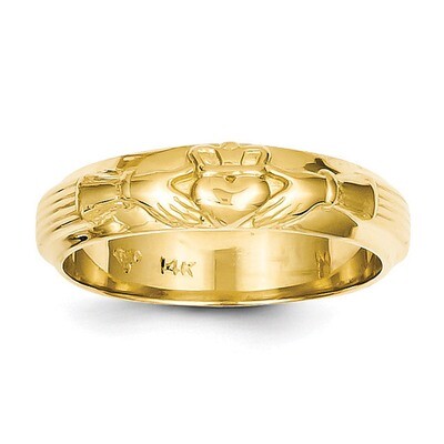 Mens Claddagh Ring 14k Gold C2125, MPN: C2125, 752908231931