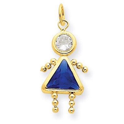 September Girl Birthstone Charm 14k Gold XCK172, MPN: XCK172, 716838170661