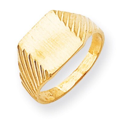 Signet Ring 14k Gold RS369, MPN: RS369, 883957467771