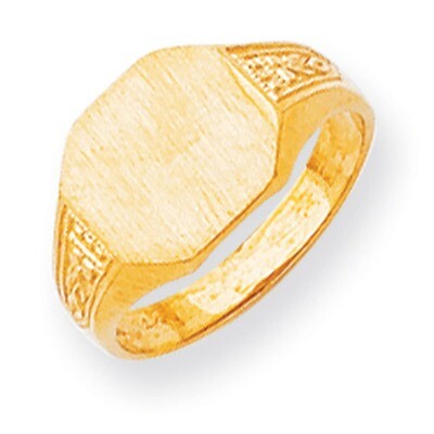 Signet Ring 14k Gold RS347, MPN: RS347, 883957410647