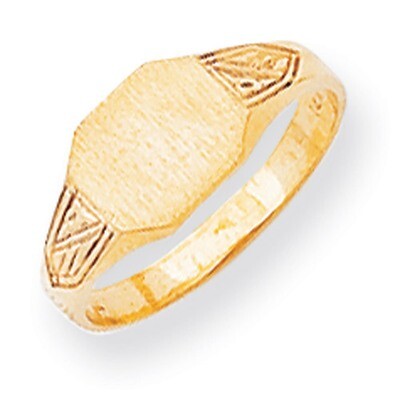 Signet Ring 14k Gold RS345, MPN: RS345, 883957483757
