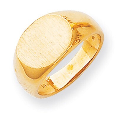 Signet Ring 14k Gold RS255, MPN: RS255, 883957442297