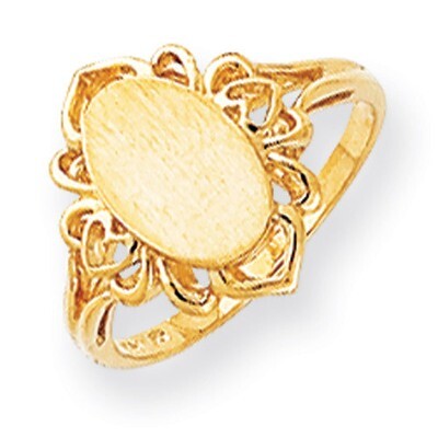 Signet Ring 14k Gold RS197, MPN: RS197, 883957442235