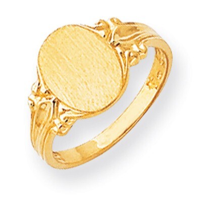Signet Ring 14k Gold RS195, MPN: RS195, 883957467566