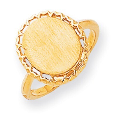 Signet Ring 14k Gold RS198, MPN: RS198, 883957442259