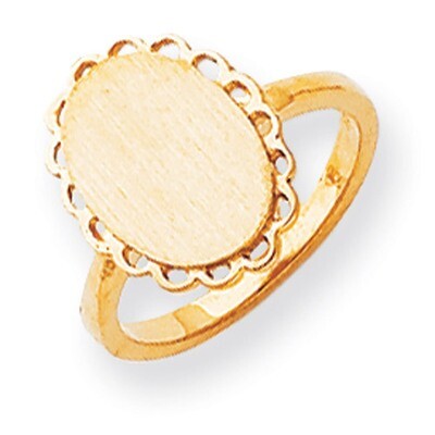 Signet Ring 14k Gold RS193, MPN: RS193, 883957369174