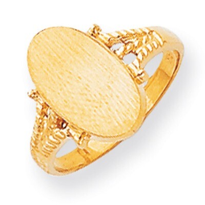 Signet Ring 14k Gold RS196, MPN: RS196, 883957369181