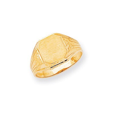 Signet Ring 14k Gold CH183, MPN: CH183, 883957430584
