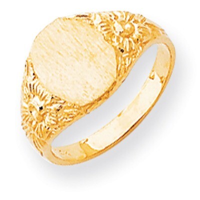 Signet Ring 14k Gold RS168, MPN: RS168, 883957410418
