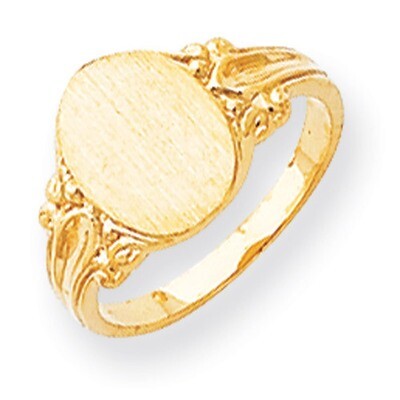 Signet Ring 14k Gold RS167, MPN: RS167, 883957522982