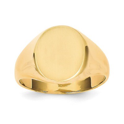 Signet Ring 14k Gold RS102, MPN: RS102, 883957467481