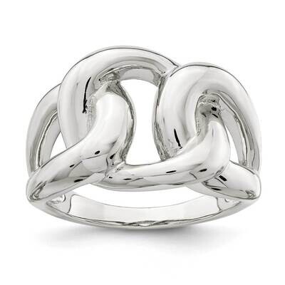 Linked Knot Ring Sterling Silver QR6909, MPN: QR6909, 883957922645