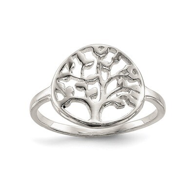 Tree Ring Sterling Silver Polished QR6585, MPN: QR6585, 191101328220