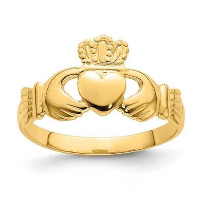 Claddagh Ring 14k Gold Polished R699, MPN: R699, 196904051849